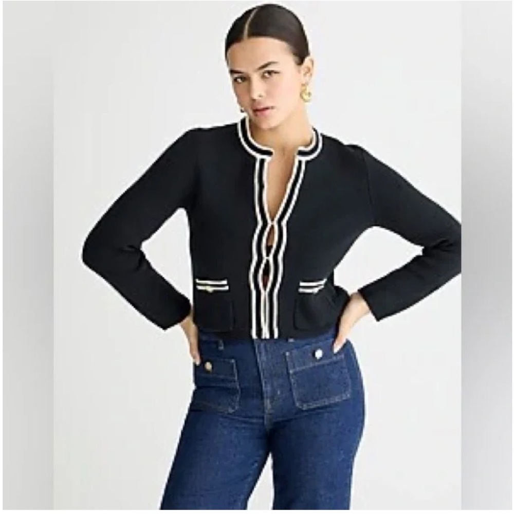 J crew Emile Lady Jacket with Contrast Trim